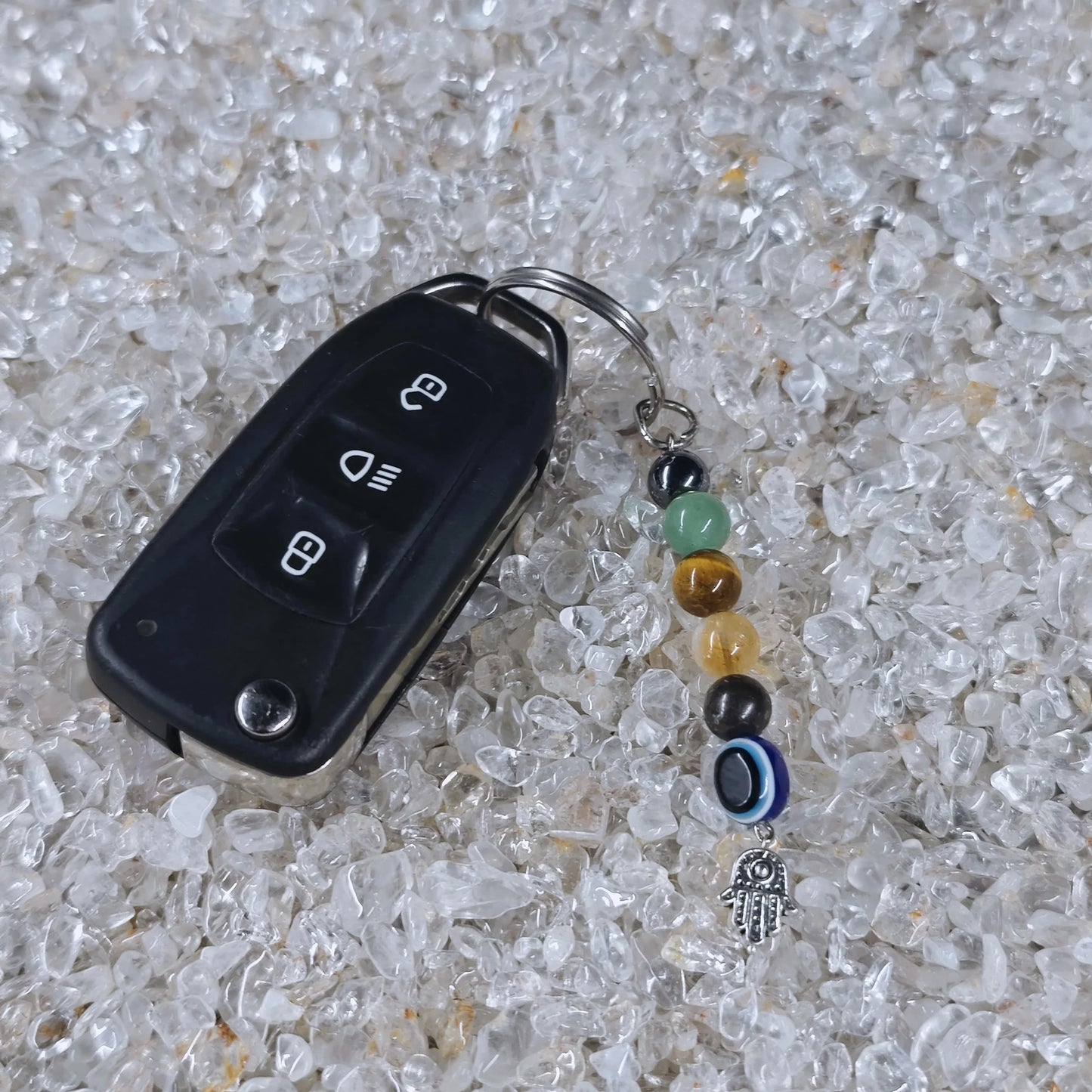 Handcrafted Money Magnet Keychain promoting prosperity and spiritual protection