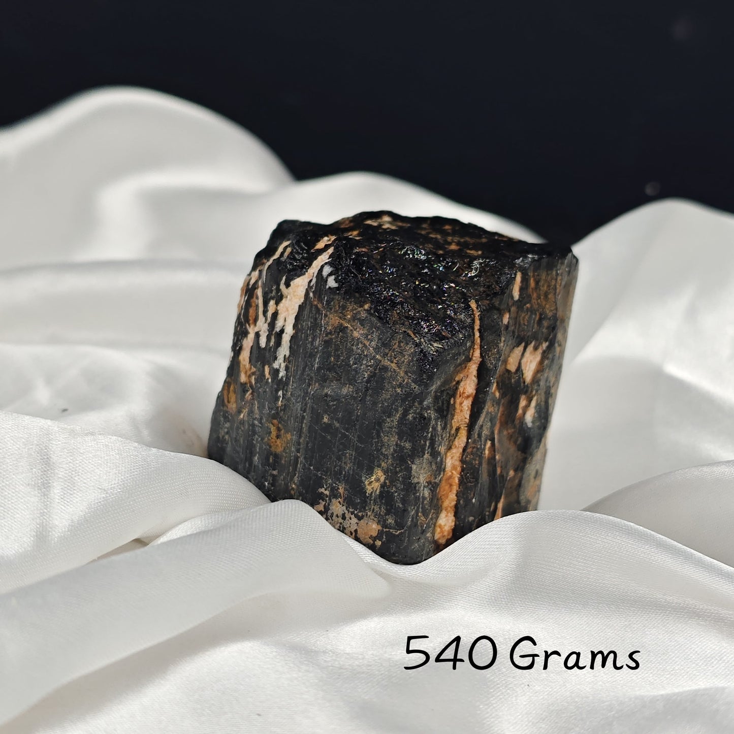 Black Tourmaline Rough crystal to block negative energy and enhance spiritual balance