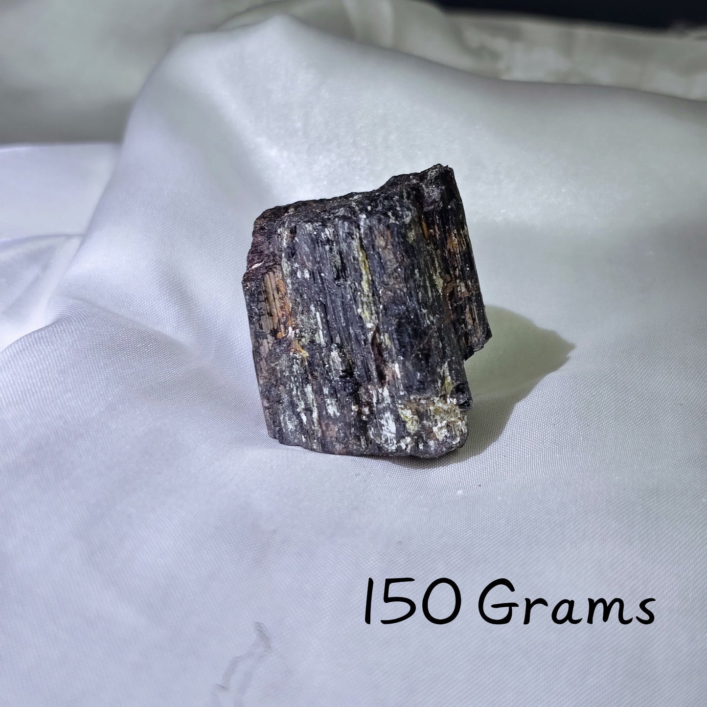 Black Tourmaline Rough crystal for removing negativity, promoting balance, and enhancing positive vibes