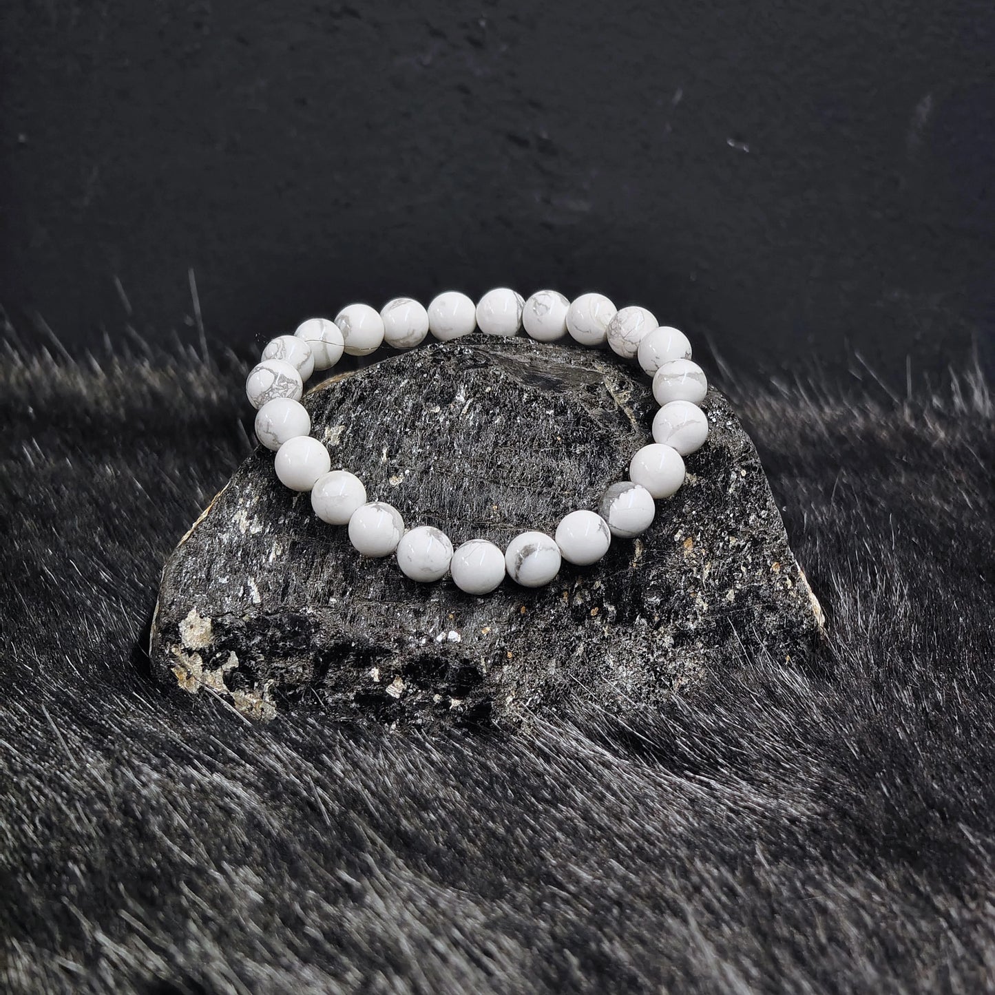 Energised Howlite Bracelet for Calm, Clarity, Emotional Healing and Stress Relief