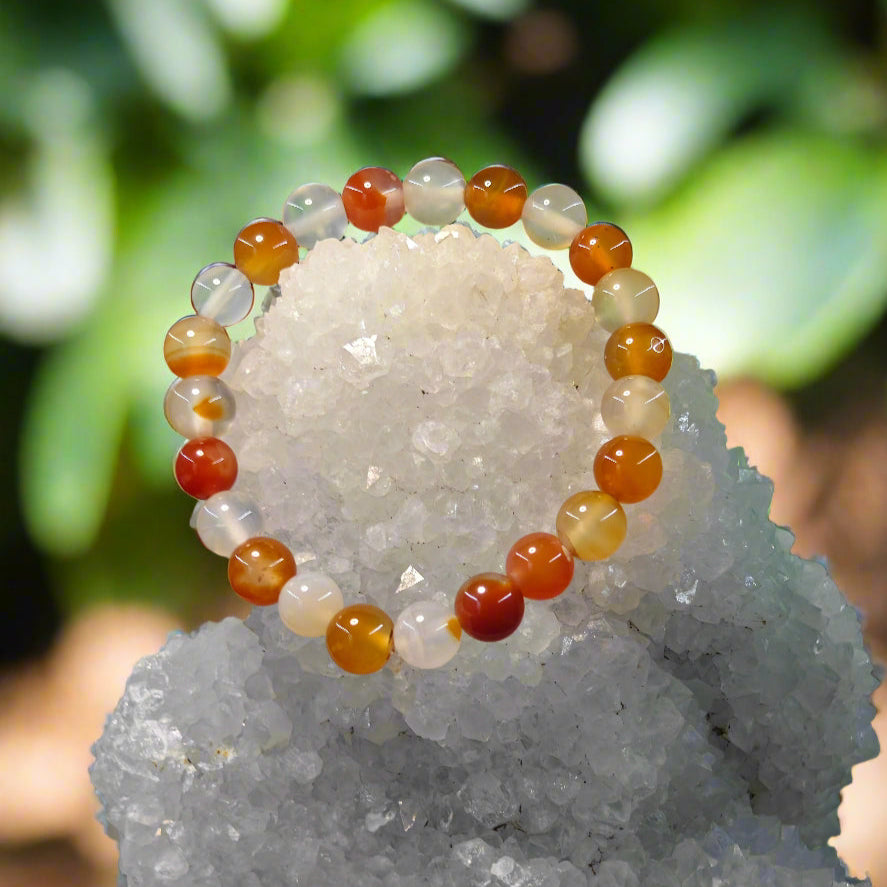 THE GEM’Z natural Carnelian Energy bracelet for vitality, motivation, and positive energy in India