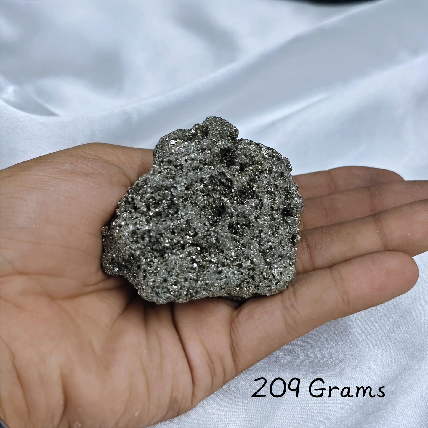 Vibrant Energised Pyrite Rough stone promoting abundance and spiritual protection