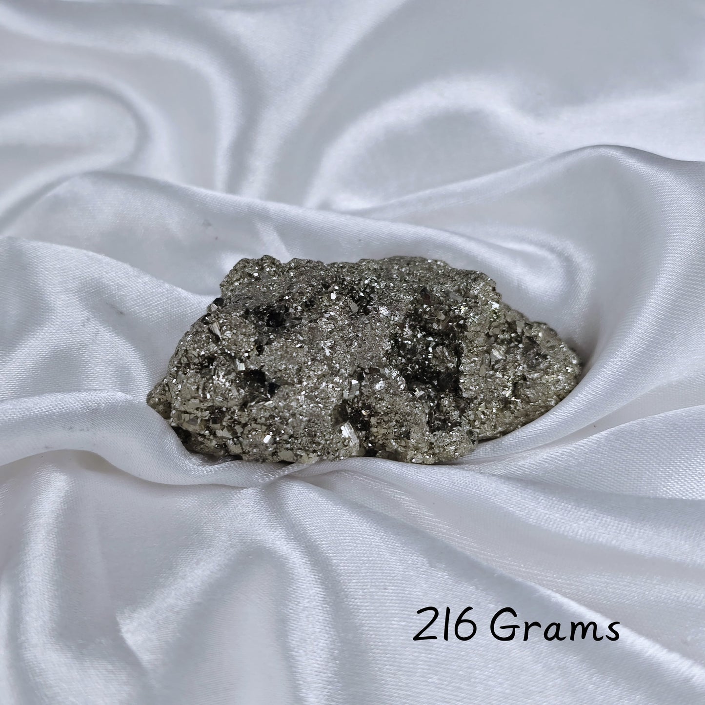 Energised Pyrite Rough crystal emphasizing natural gold shimmer and strength