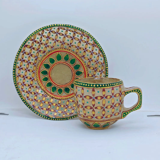 Spatik Rock Crystal Cup & Saucer – Purity , Positivity & Clarity Gem Mine2Market LLP