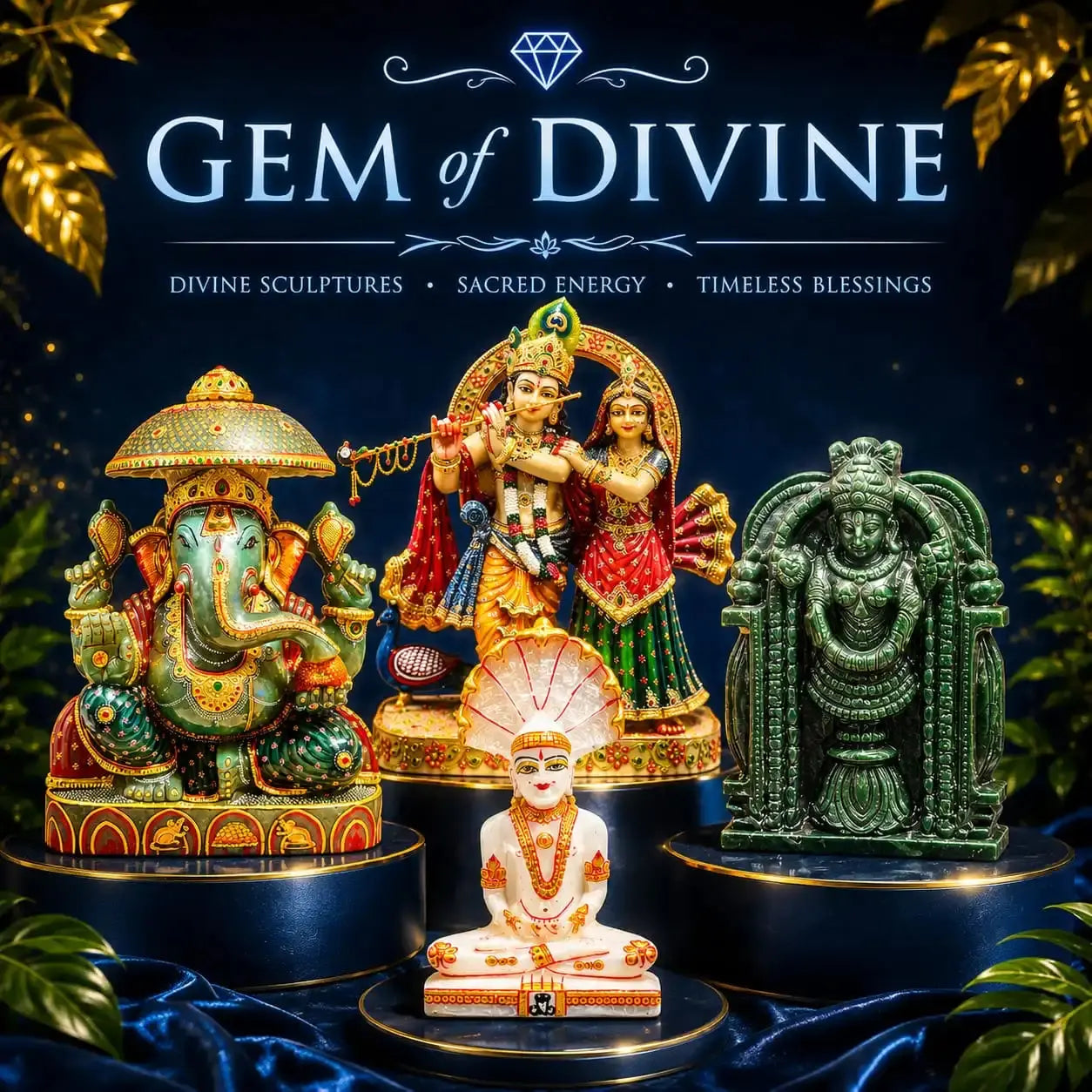 GOD ( Gem Of Divine ) Gemstone Idols - THE GEM'Z