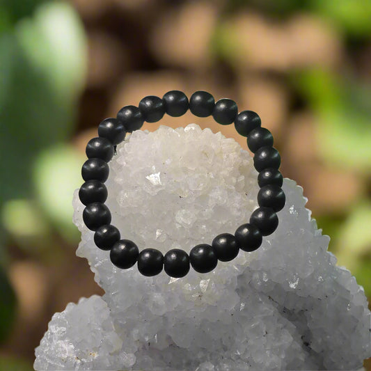 Energised Basalt Bracelet for Grounding, Strength, Emotional Stability and Energy Balance

