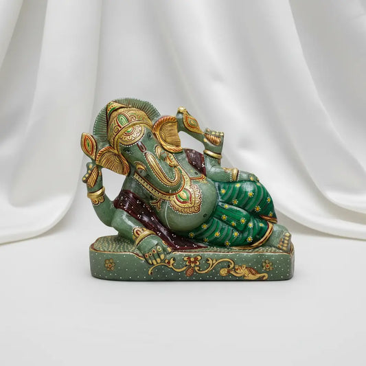 Green Aventurine Sleeping Ganesha – Peace, Prosperity & Divine Protection ( 6800 Grams ) Gem Mine2Market LLP