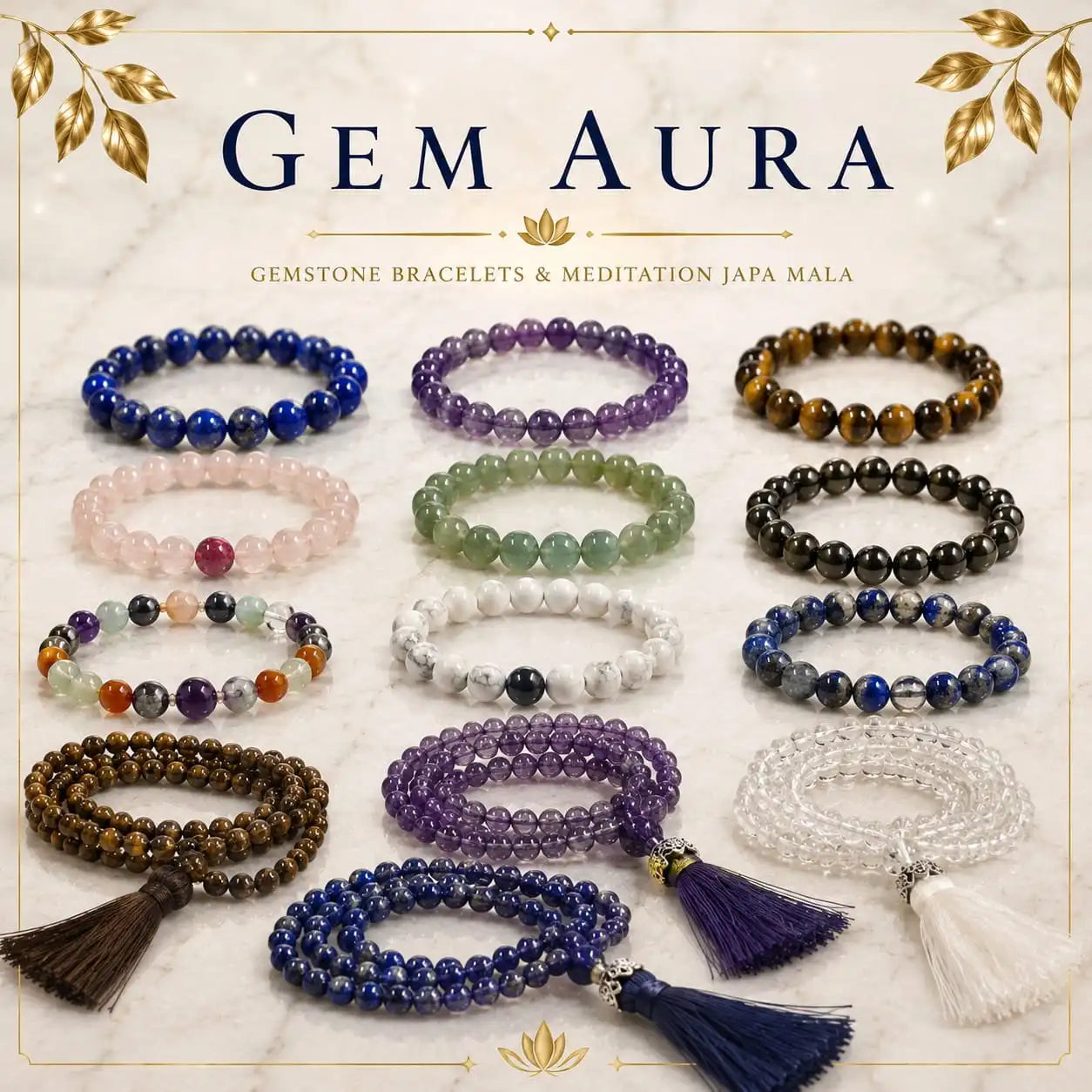GemAura - gemstones Bracelets & Japa Mala