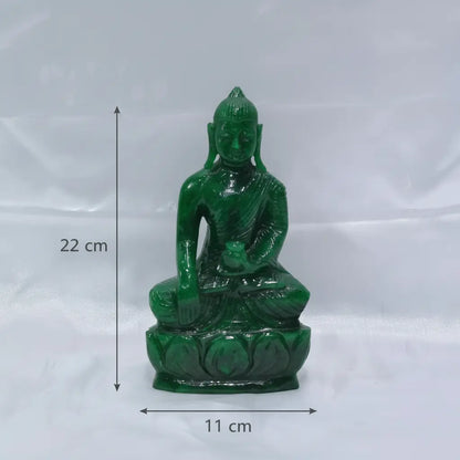 Green Aventurine Painted Ganesha – Divine Art & Sacred Elegance