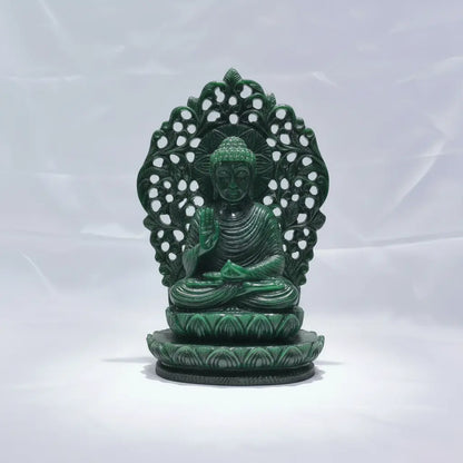 Green Aventurine Buddha Idol – Peace, Balance & Inner Harmony Gem Mine2Market LLP