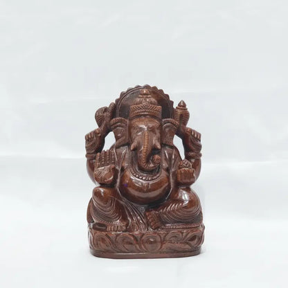 Hessonite Garnet (Gomed) Ganesha Idol – Protection, Wisdom & Stability Gem Mine2Market LLP