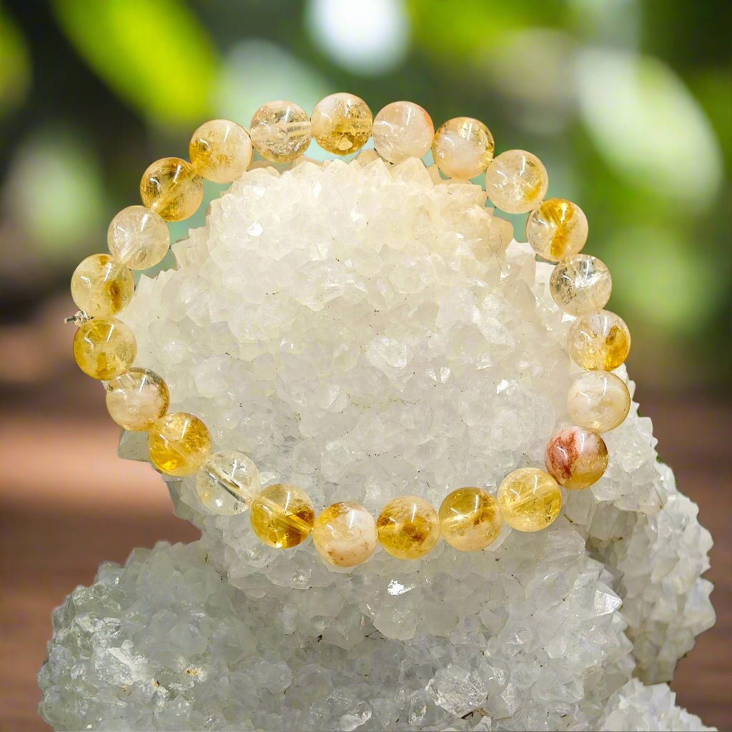 THE GEM’Z Natural Citrine Abundance Bracelet for prosperity, positivity, and wealth in India