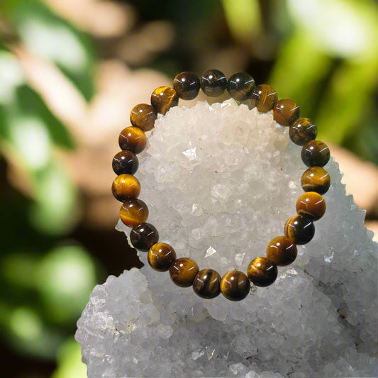 THE GEM’Z natural Tiger’s Eye Confidence bracelet for courage, personal power, and grounding in India