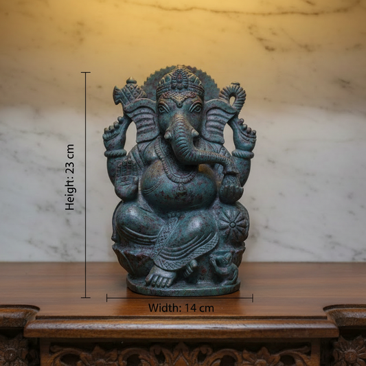 Natural corundum ruby Ganesha sacred gemstone sculpture