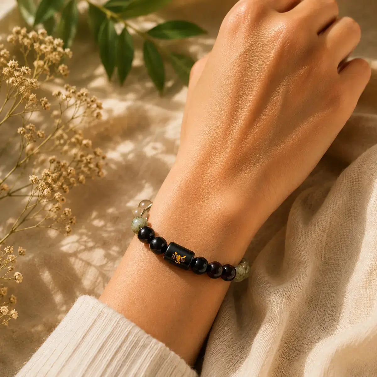 Zodiac Sign Bracelet For Scorpio hand