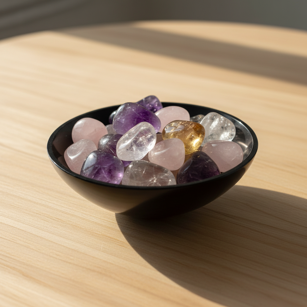 Black Onyx Energy Bowl – Protection,Strength & Grounding