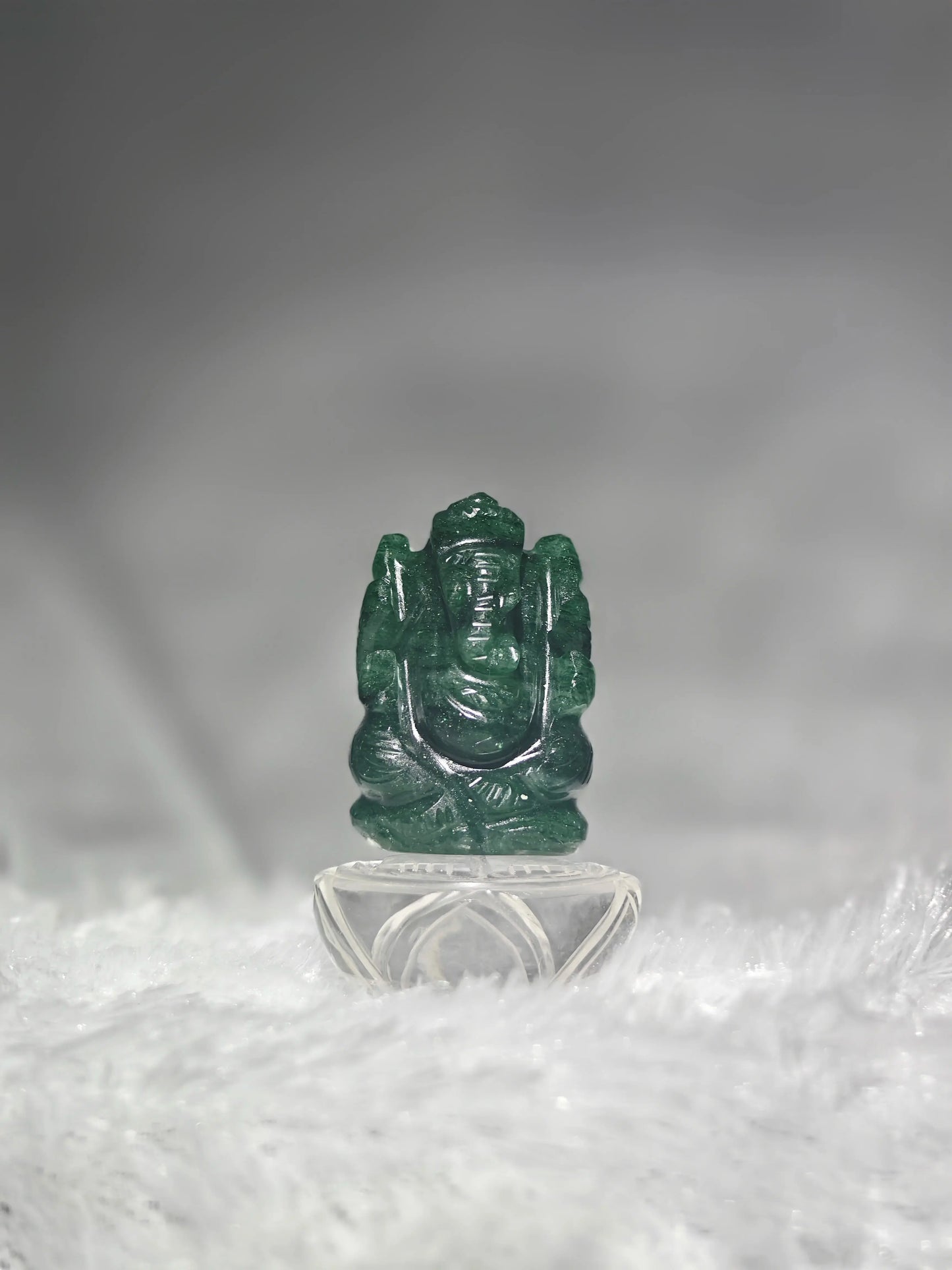 Green Aventurine Ganesha Idol – Luck,Prosperity & New Opportunities Gem Mine2Market LLP