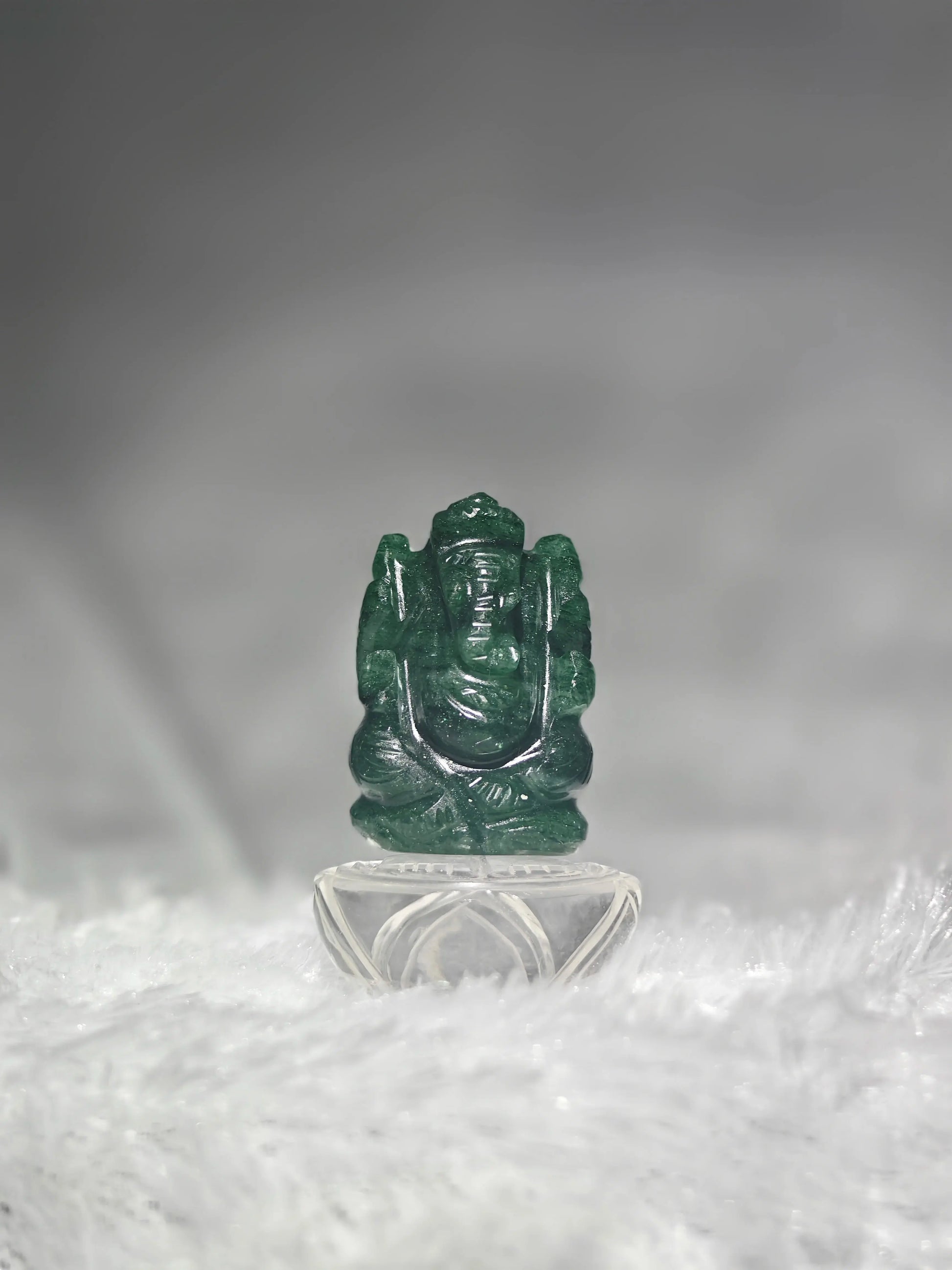 Green Aventurine Ganesha Idol – Luck,Prosperity & New Opportunities Gem Mine2Market LLP