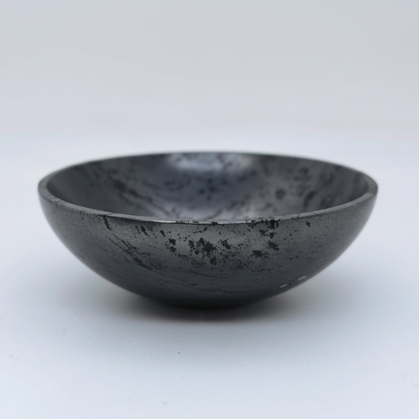 Hematite stone bowl used for keeping crystals pooja items and spiritual décor