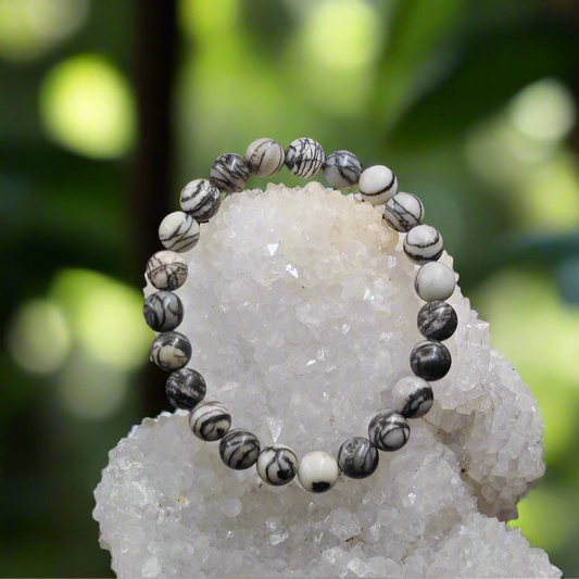 Jasper Spider Web Bracelet – Stability, Mindfulness & Gentle Protection