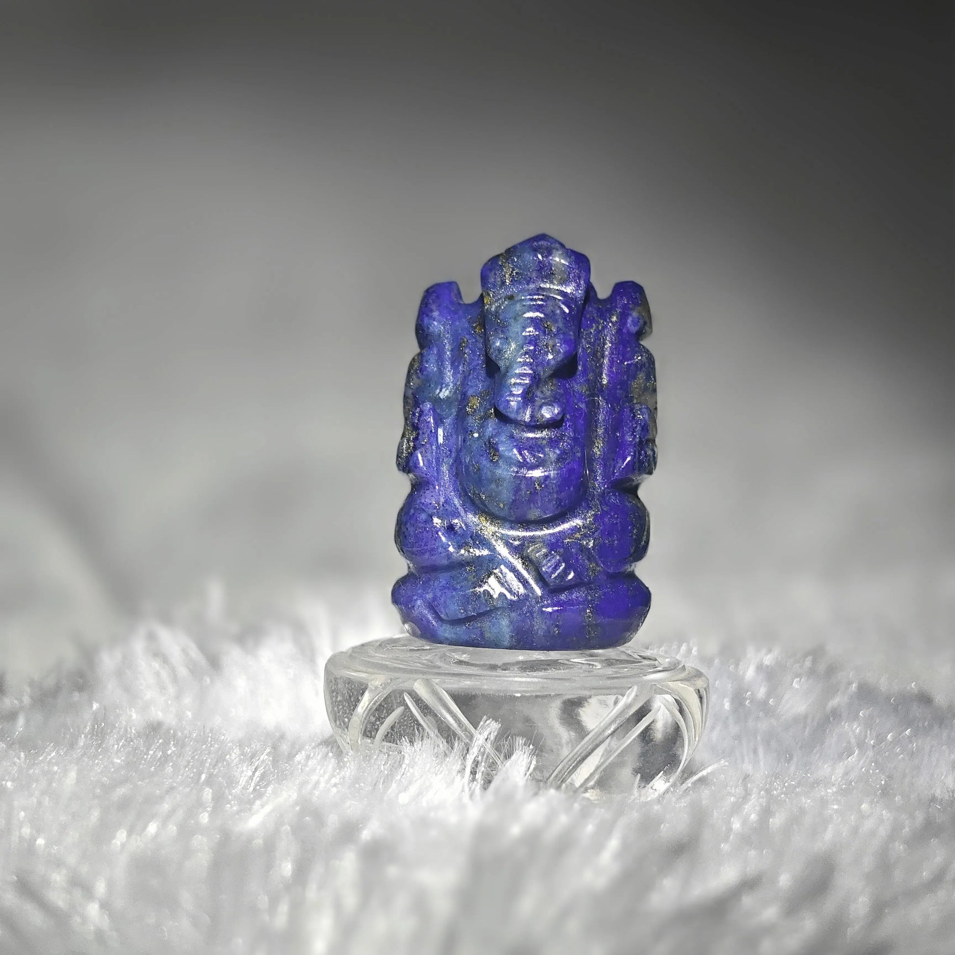 Lapis Lazuli Ganesha Idol – Wisdom,Truth & Divine Protection Gem Mine2Market LLP